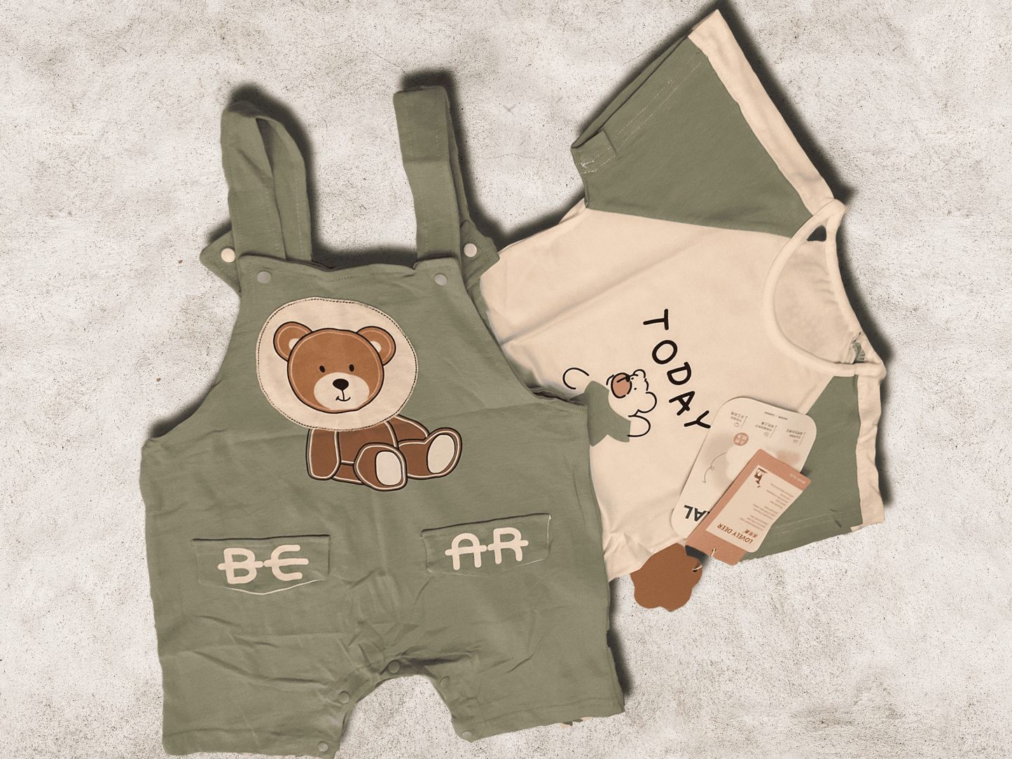 🐻 Beary Cute Today – 2-Piece Baby Outfit Set 🧸
