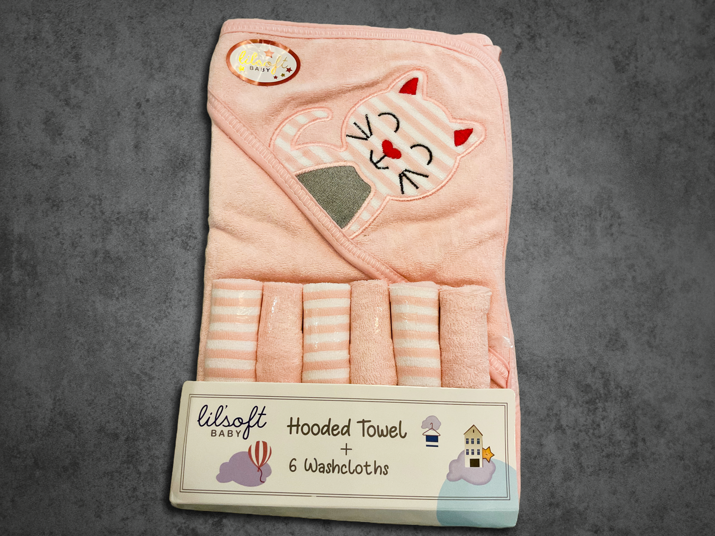 🛁 Cuddle & Dry: Lilsoft Baby Hooded Towel Set