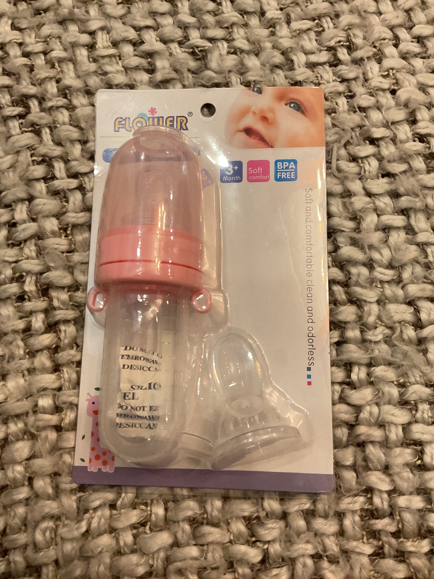 Baby Silicone Feeder – BPA-Free Fruit & Food Feeder with Extra Nipples (3+ Months)