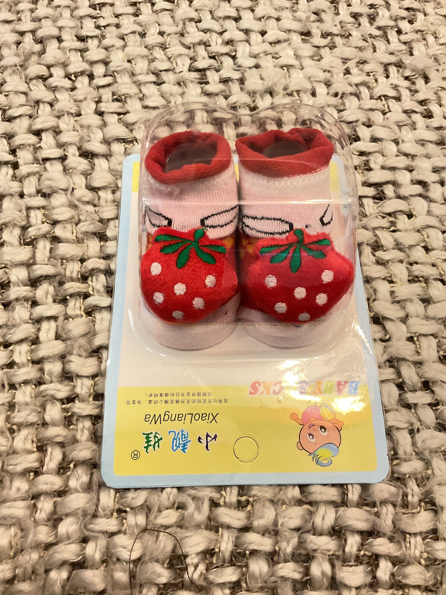 Adorable  Cartoon Baby Socks – Soft & Cozy Infant Footwear (0–6 Months)