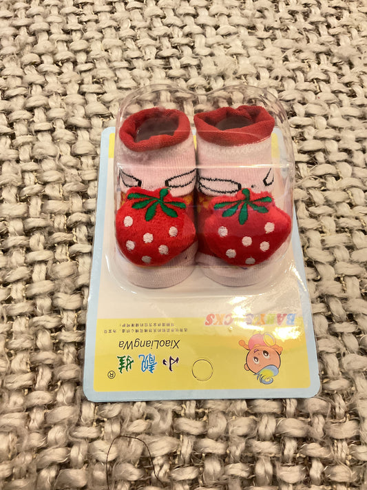 Adorable  Cartoon Baby Socks – Soft & Cozy Infant Footwear (0–6 Months)