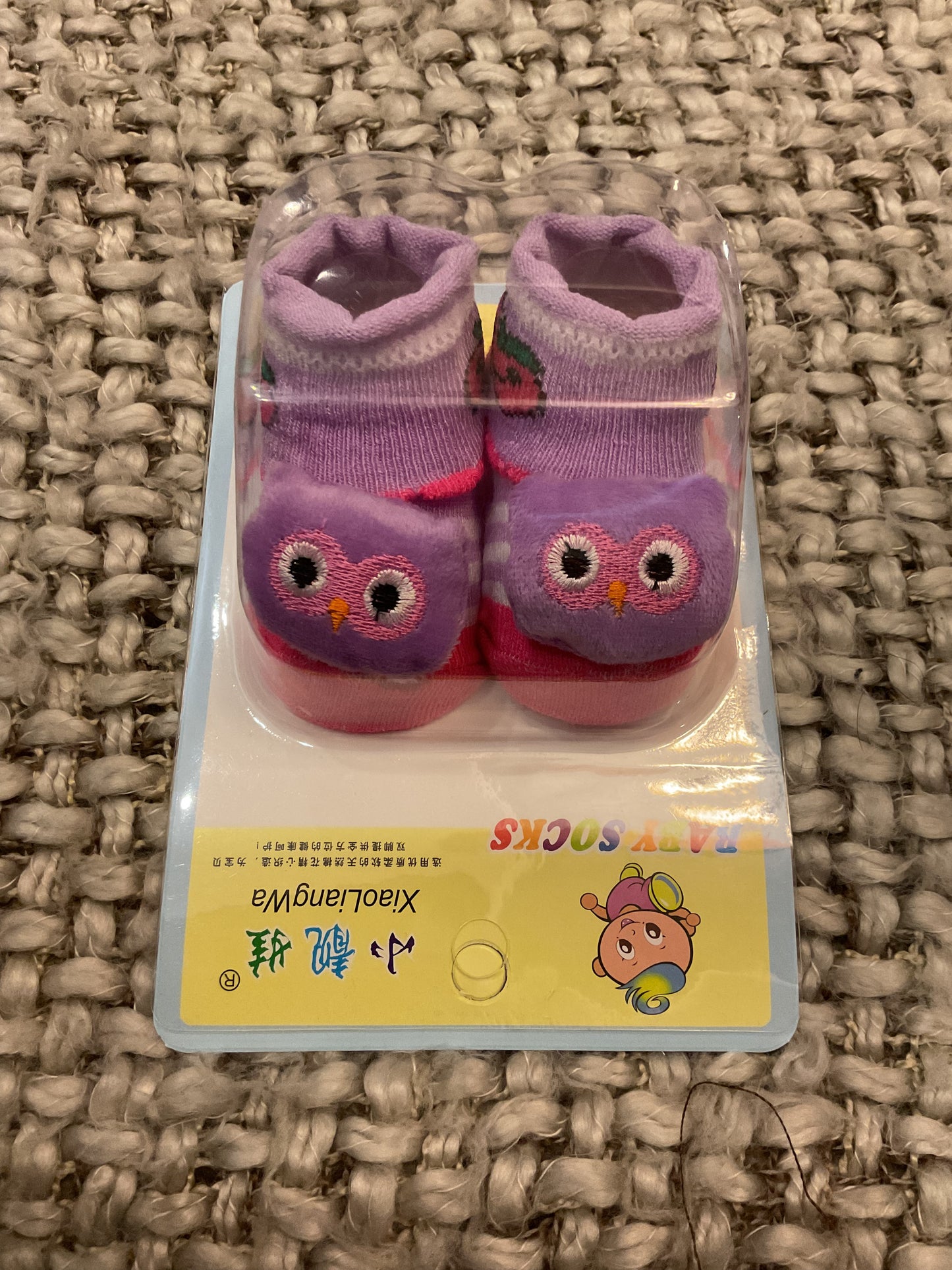 Adorable  Cartoon Baby Socks – Soft & Cozy Infant Footwear (0–6 Months)