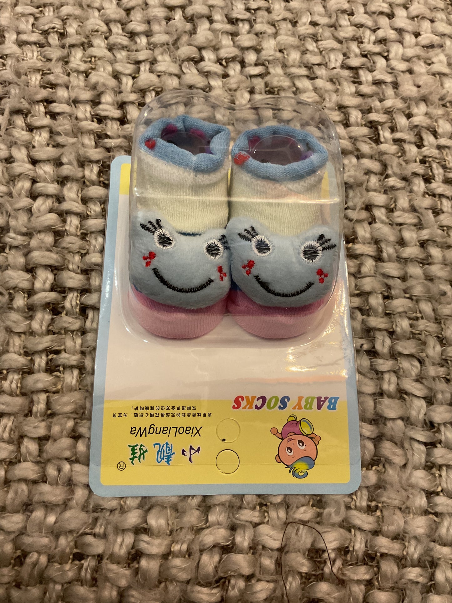 Adorable  Cartoon Baby Socks – Soft & Cozy Infant Footwear (0–6 Months)