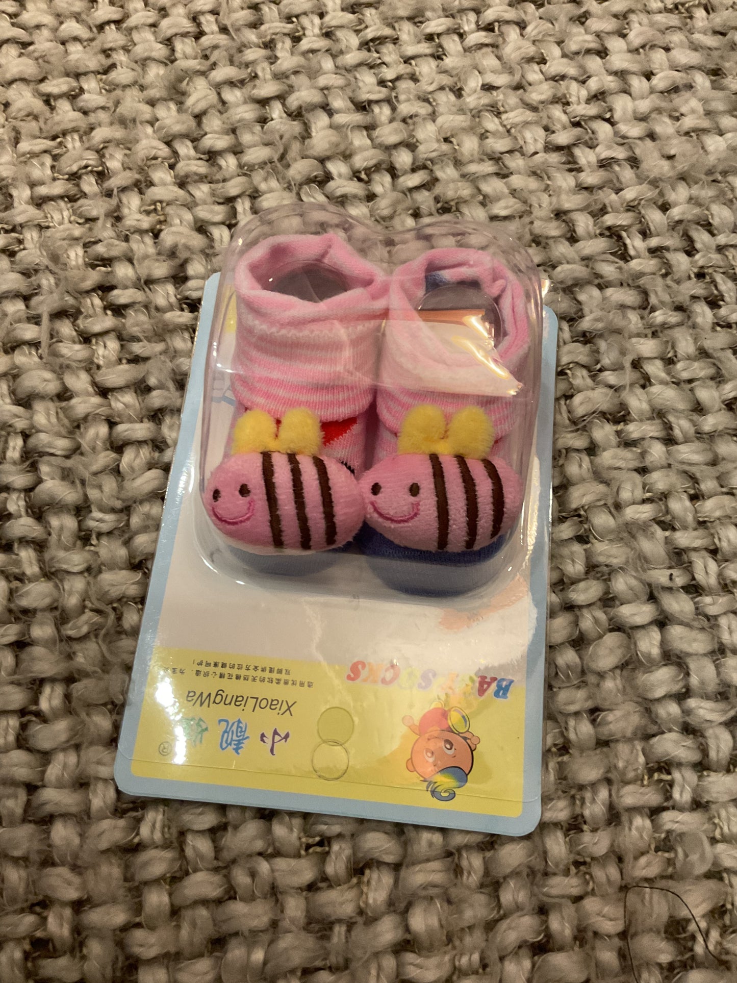 Adorable  Cartoon Baby Socks – Soft & Cozy Infant Footwear (0–6 Months)