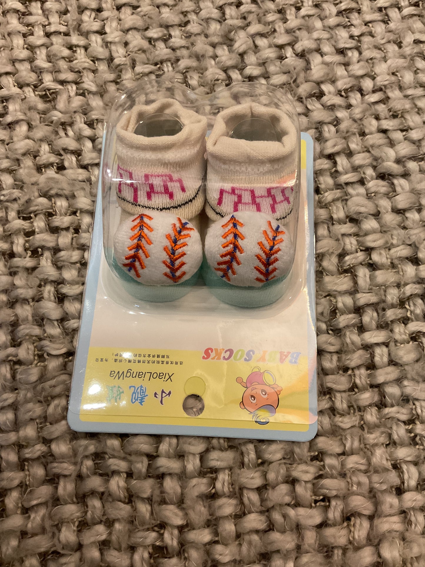 Adorable  Cartoon Baby Socks – Soft & Cozy Infant Footwear (0–6 Months)