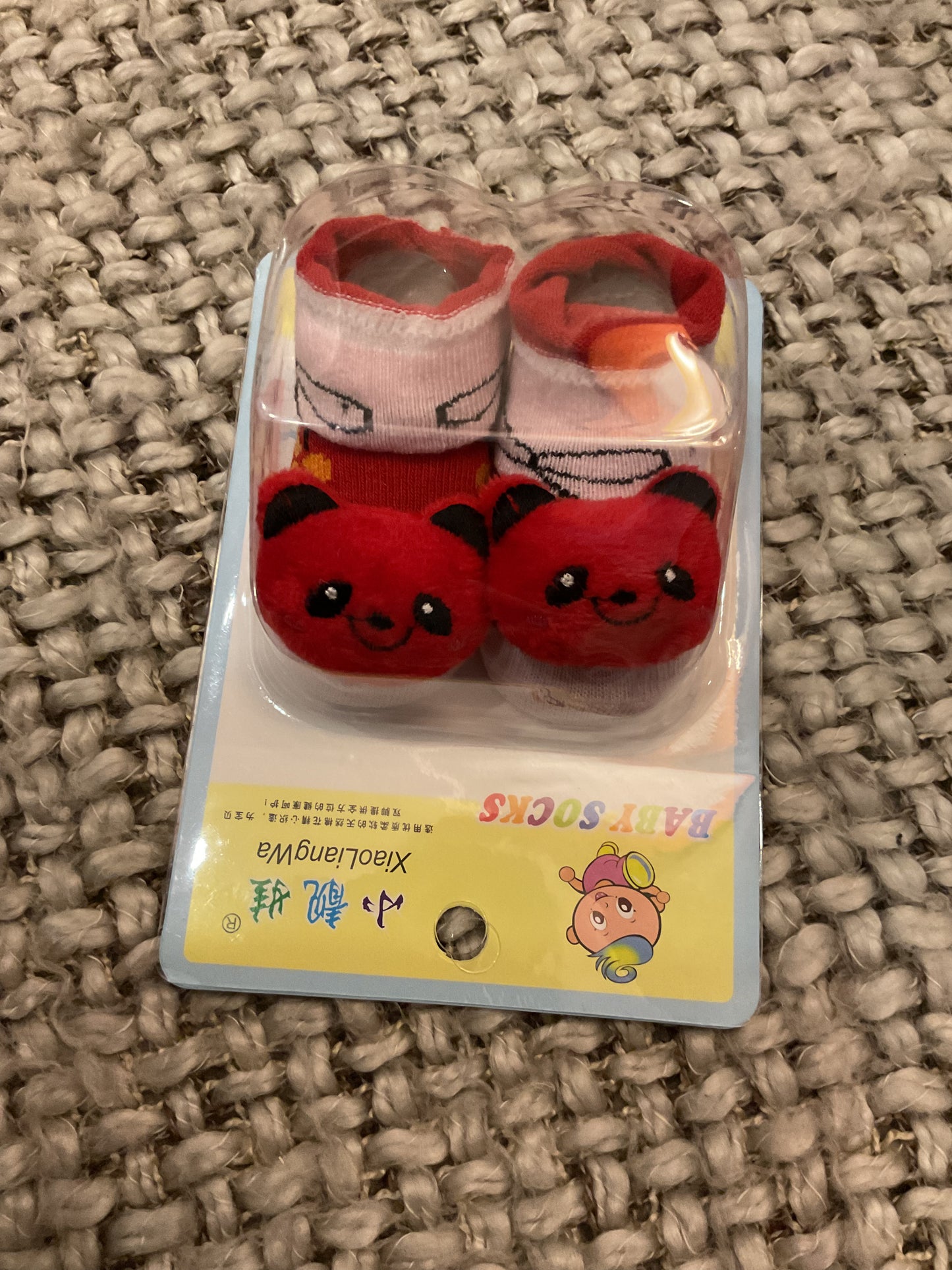 Adorable  Cartoon Baby Socks – Soft & Cozy Infant Footwear (0–6 Months)